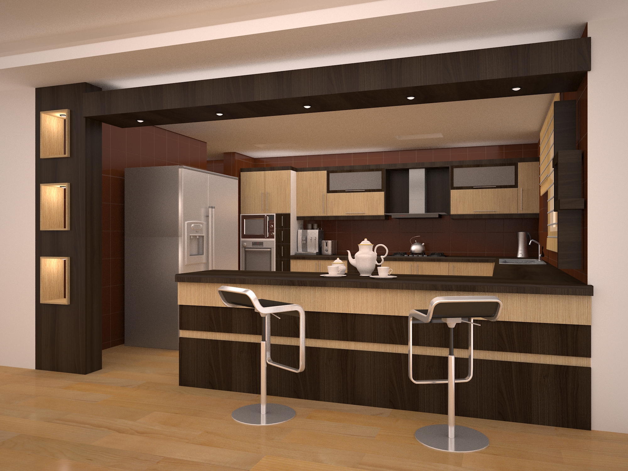 انواع طراحی کابینت ام دی اف